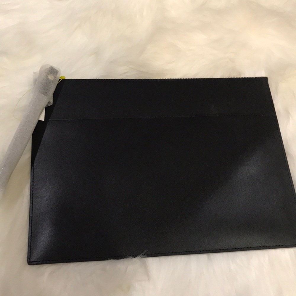 Kate spade large black wristlet pouch